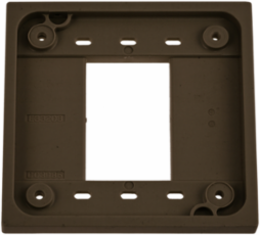 4-Plex Hospital Grade Adapter Plate, 4.78 Inch x 4.78 Inch, Brown
