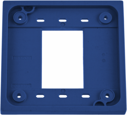 4-Plex Adapter Plate for 1-2 Gang Boxes, Blue, 125V, 20A