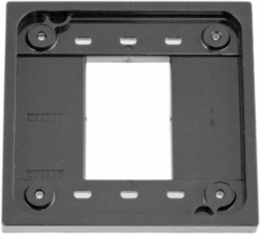 Gray 4-Plex Adapter Plate for 1 & 2 Gang Boxes, 4.78 Inch x 4.78 Inch x 0.58 Inch