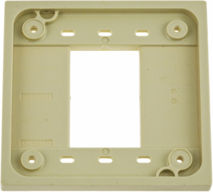 4-Plex Adapter Plate, Ivory, 4.78 Inch x 4.78 Inch x 0.58 Inch