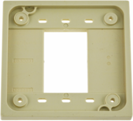 4-Plex Adapter Plate, Ivory, 4.78 Inch x 4.78 Inch x 0.58 Inch