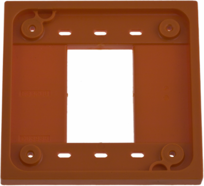 4-Plex Adapter Plate, Orange, 4.78 Inch x 0.39 Inch x 3.38 Inch