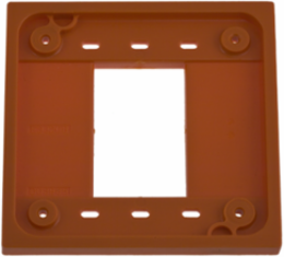 4-Plex Adapter Plate, Orange, 4.78 Inch x 0.39 Inch x 3.38 Inch