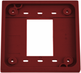 4-Plex Adapter Plate, Red, 4.78 Inch x 4.78 Inch x 0.58 Inch