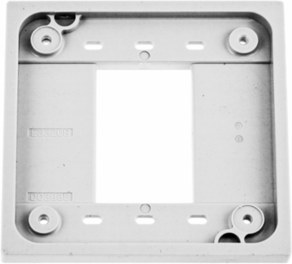 4-Plex Adapter Plate for 1 & 2 Gang Device Boxes, 4.78 Inch x 4.78 Inch, White