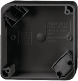 4-Plex Portable Electrical Box, 4 Inch x 0.39 Inch x 4.30 Inch, Black