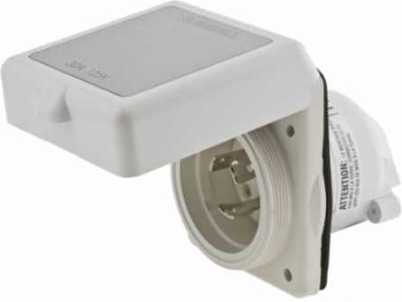 Marine Grade Twist-Lock Shore Power Inlet 50A 125V 2-Pole 3-Wire