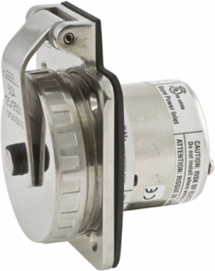 Marine Grade Twist-Lock Shore Power Inlet, 50A 125/250V, 3-Pole