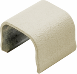 Metal Raceway Splice Cover, 0.800 Inch Wide, Steel, Ivory