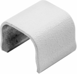 Metal Raceway Splice Cover, 0.700 Inch Wide, White, Steel