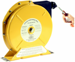Static Discharge Reel 50 Ft, Single Lead, Nylon Coated, Yellow