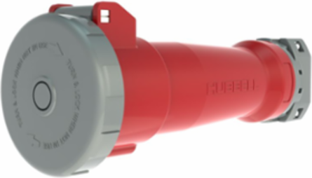 100A Watertight IEC Pin and Sleeve Female Connector Body, 4-Pole 5-Wire