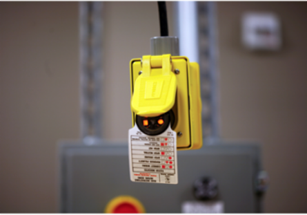 Plug-In Receptacle Polarity Checker, 125V, 15A, 1.97" x 1.53"