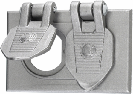 Weatherproof Cover, 1-Gang Cast Aluminum, 4.58 Inch x 2.9 Inch