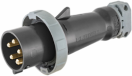 Watertight 20A Male Plug, 3-Phase Wye 347/600V AC, 5-Wire, 4-Pole