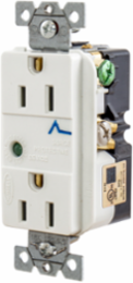Surge Protective Duplex Receptacle, 15A 125V, 5-15R, White
