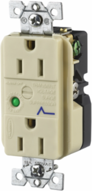 Surge Protective Duplex Receptacle 15A 125V 5-15R with Alarm