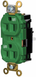 EdgeConnectTM Duplex Receptacle, Industrial Grade, 15A 125V, 2-Pole 3-Wire, Weather Resistant