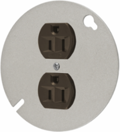 Commercial Grade Duplex Receptacle, 15A 125V, 2-Pole 3-Wire, Brown, 3.28 x 1.65 x 1.19 Inch