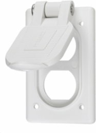 Weatherproof Cover, 1-Gang Duplex Opening, Corrosion Resistant