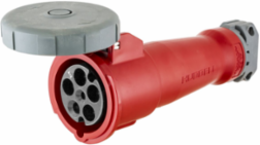 Heavy Duty Watertight Connector Body, 30A 3-Phase Wye 277/480V AC, 4-Pole