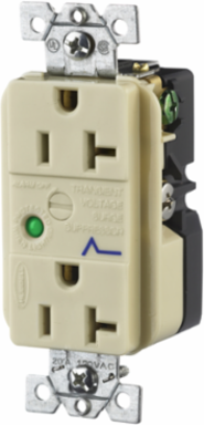 Surge Protective Duplex Receptacle 20A 125V with Light & Alarm