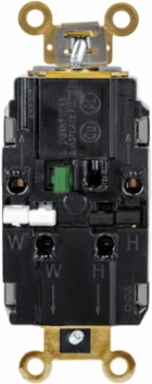 Industrial Grade Tamper Resistant Duplex Receptacle, 20A 125V, 2-Pole 3-Wire, Gray
