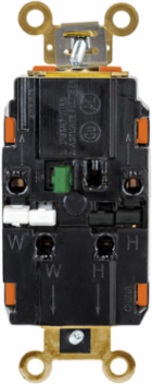EdgeConnectTM Duplex Receptacle, 20A 125V, Tamper-Resistant, 2-Pole 3-Wire, Orange