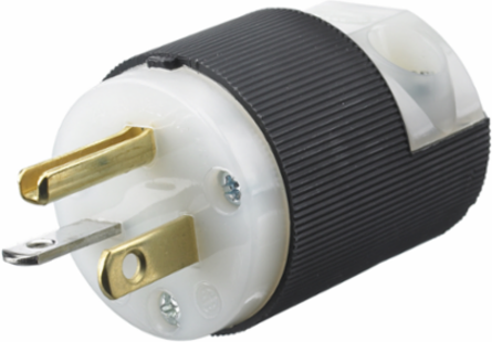 Insulgrip Heavy Duty Male Plug 20A 125V 2-Pole 3-Wire Grounding
