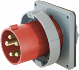 Heavy Duty Watertight 60A 3-Phase IEC Pin & Sleeve Male Flanged Inlet