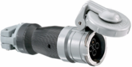 Heavy Duty Insulgrip 60A 600V AC Female Connector, 4-Pole, 5-Wire, Watertight