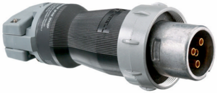 Watertight Male Plug, 60A 600V AC, 4-Pole 5-Wire