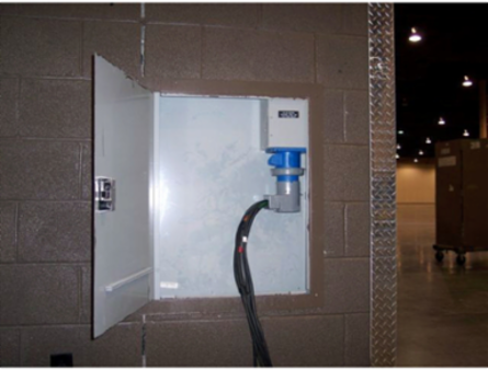 Heavy Duty Watertight Female Receptacle, 60A 4-Pole, 3-Phase 120/208V AC