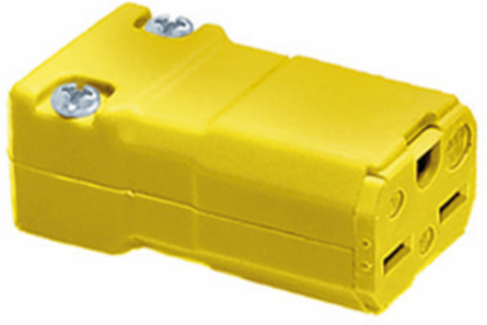 Valise Series Female Connector Body, 15A 250V, 2-Pole 3-Wire Grounding