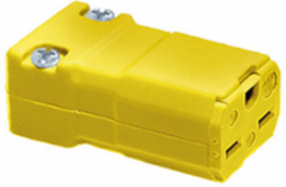 Valise Series Female Connector Body, 15A 250V, 2-Pole 3-Wire Grounding