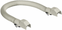 Metal Raceway Flexible Section, 5.500 Inch, Steel, Ivory