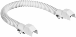 Metal Raceway Flexible Section, 6 Inch Wide, Steel, White