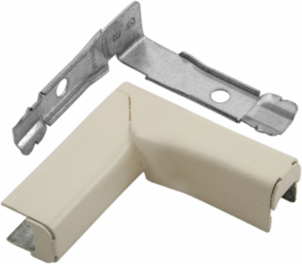 Metal Raceway Twisted Elbow Left Ivory, HBL500/700/750 Series, Steel