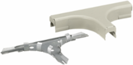 Metal Raceway Large Radius Tee Fitting 5 Inch Steel Ivory