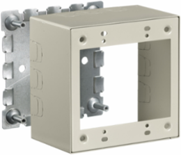 Metal Raceway Box, Extra Deep 2-Gang, 4.7 Inch Width, Ivory