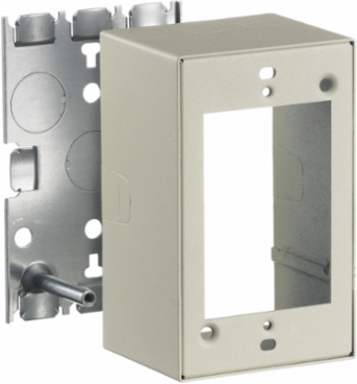 Metal Raceway Box 1-Gang Deep Ivory, HBL500/700/750 Series