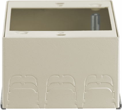 Ivory Metal Raceway Box Standard Depth 1-Gang 2.500 Inch Width