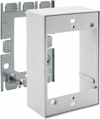 Metal Raceway Extension Box 1-Gang Standard White 3 Inch