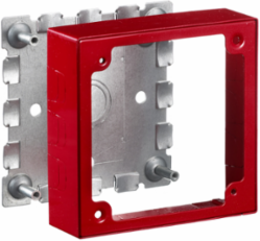 Metal Raceway 2-Gang Alarm Box, 4.600 Inch Wide, Red