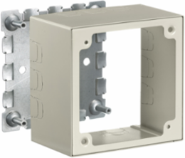Metal Racewayarm Box, 2-Gang Deep Alarm Box, 4.6 Inch Width, Ivory