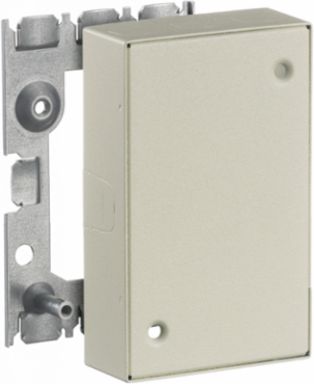 Metal Raceway Blank Extension Box, 1-Gang, Ivory Color