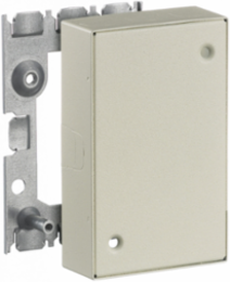 Metal Raceway Blank Extension Box, 1-Gang, Ivory Color