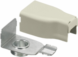 Metal Raceway Box Connector, 4.750x7.375x4.875 Inch, Ivory, Steel