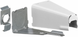 Metal Raceway Combination Connector, HBL500/700/750 Series, White, 2.750 Inch Width