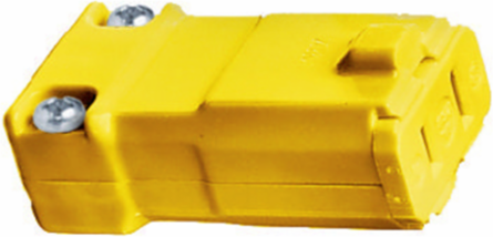 Valise Series Connector Body, 15A, 125V, 2-Pole, Yellow